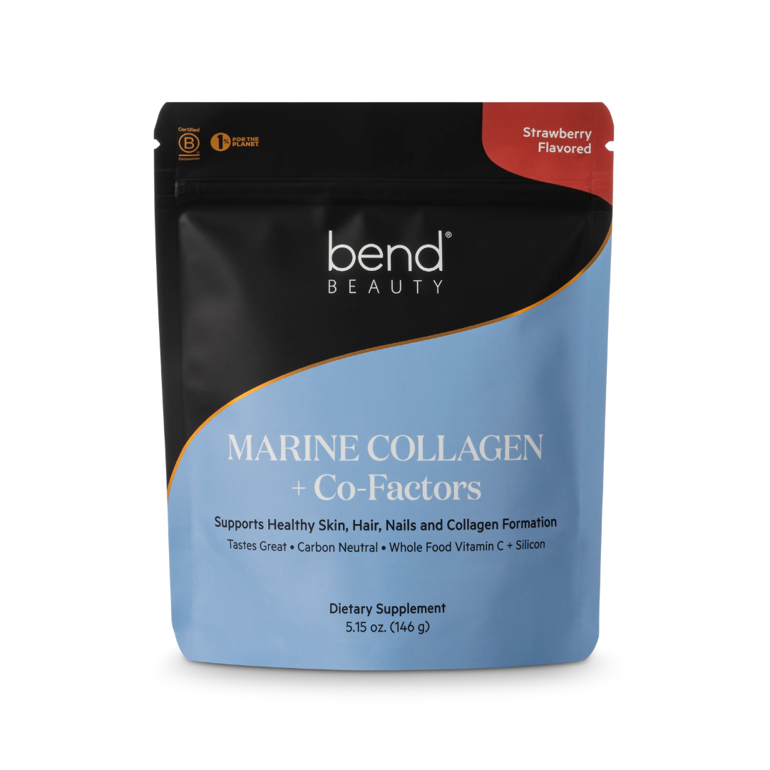 Front of collagen peptide pouch